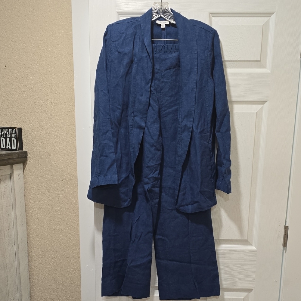 Chico's Navy Blue Two-Piece Pantsuit